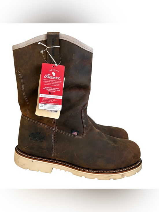 thorogood Other - Thorogood Men’s Brown Leather Work Boots with White Lug Sole